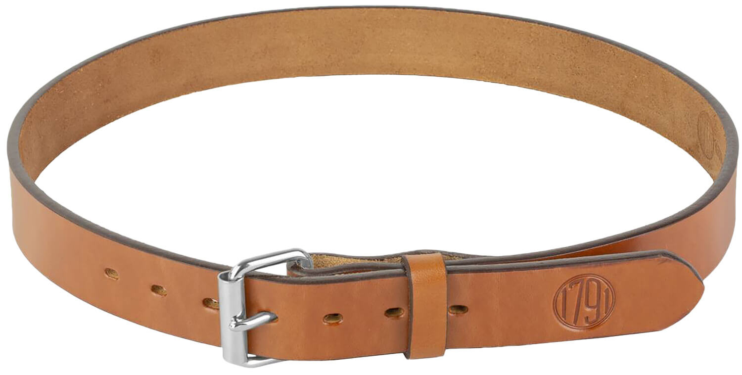 1791 Gunleather BLT013438CBRA 01 Gun Belt Classic Brown Leather 34/38 1.50" Wide Buckle Closure - Image 2