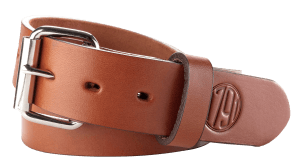 1791 Gunleather BLT014246CBRA 01 Gun Belt Classic Brown Leather 42/46 1.50" Wide Buckle Closure