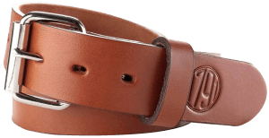 1791 Gunleather BLT014448CBRA 01  Gun Belt Classic Brown Leather 44/48 1.50" Wide Buckle Closure