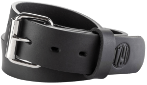 1791 Gunleather BLT014650SBLA 01 Gun Belt Stealth Black Leather 46/50 1.50" Wide Buckle Closure