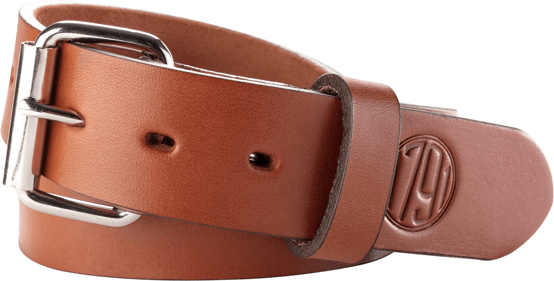 1791 Gunleather BLT014650CBRA 01 Gun Belt Classic Brown Leather 46/50 1.50" Wide Buckle Closure