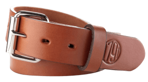 1791 Gunleather BLT014852CBRA 01  Gun Belt Classic Brown Leather 48/52 1.50" Wide Buckle Closure