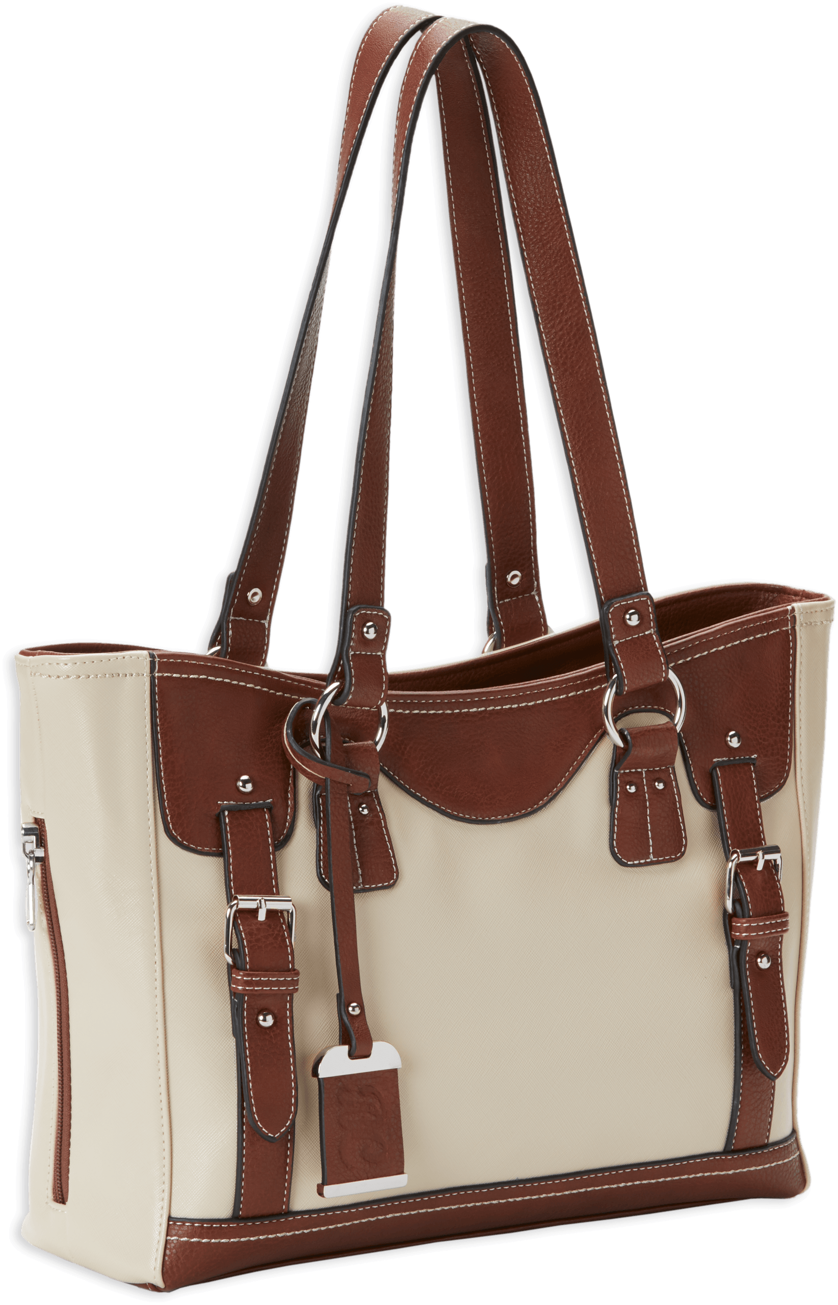 Bulldog BDP052 Tote Sand/Stone Leather 14" x 10" x 5"