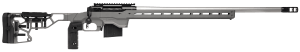 Savage Arms 57562 110 Elite Precision 338 Lapua Mag 5+1 30" Matte Stainless Steel Barrel/Matte Black Receiver/Gray Cerakote Adjustable MDT ACC Aluminum Chassis Stock/Black Polymer Grip  Self timing taper aligned muzzlebrake (Short Action Calibers Only)