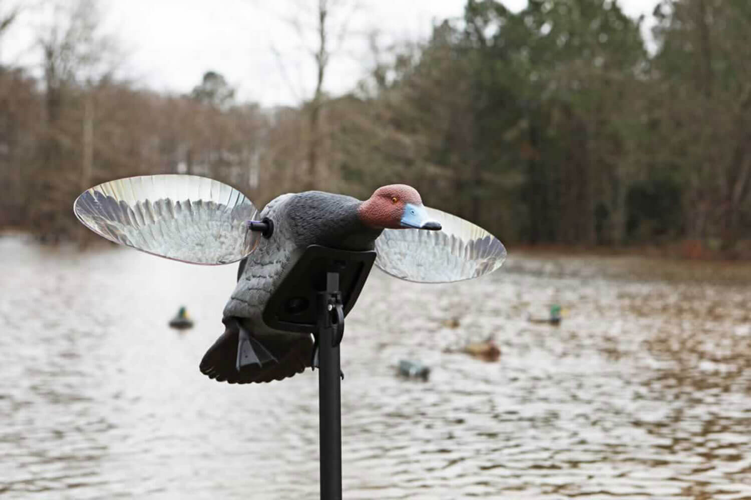 Mojo Outdoors HW2492 Elite Series Diver Redhead Duck Species Multi Color Plastic Features Remote Compatible - Image 2