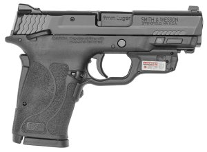 Smith & Wesson 12438 M&P Shield EZ M2.0 w/Optic Micro-Compact Frame 9mm Luger 8+1 3.67" Black Armornite Stainless Steel Barrel & Serrated Slide Matte Black Polymer Frame w/Picatinny Rail Crimson Trace Red Laserguard Thumb Safety Ambidextrous