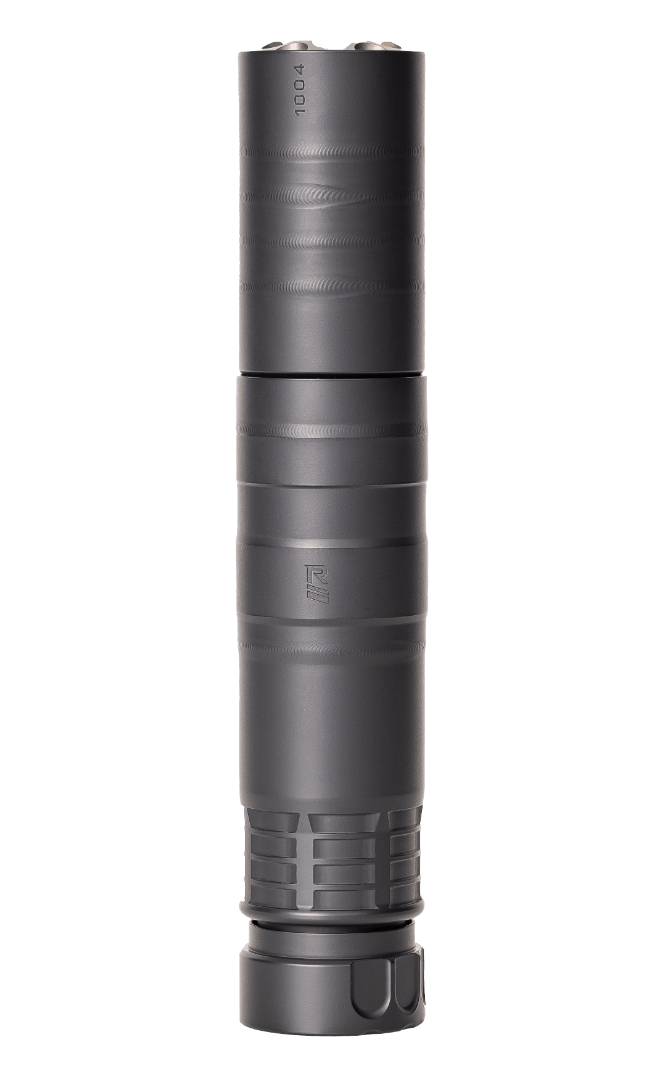 Rugged Suppressors RAD01762 Radiant762 7.62mm 1.50" Diameter 17-4 Stainless Steel Black Cerakote Finish 5/8"-24 tpi