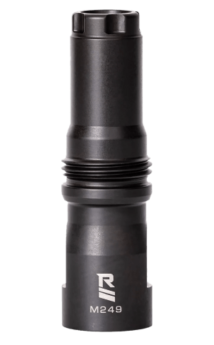 Rugged Suppressor MD001 M249 Muzzle Device Black with 9/16x24 LH Threads & Dual Taper Locking System for Surge762 Razor762 & Micro30 Suppressors