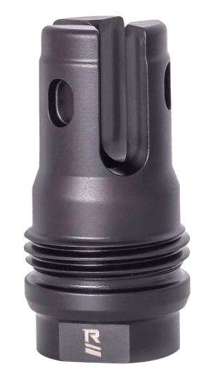 Rugged Suppressor FH006 R3 Flash Mitigation System Black with 3/4"-24 tpi Threads & 2.13" OAL for 7.62mm Radiant762  Surge762  Razor762 & Micro30 Suppressors