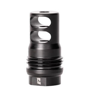 Rugged Suppressor MB010 2 Port Brake Black for 1/2"-28 tpi Threads & 2.16" OAL for 5.56x45mm NATO Radiant762 Surge762 Razor762 & Micro30 Suppressors