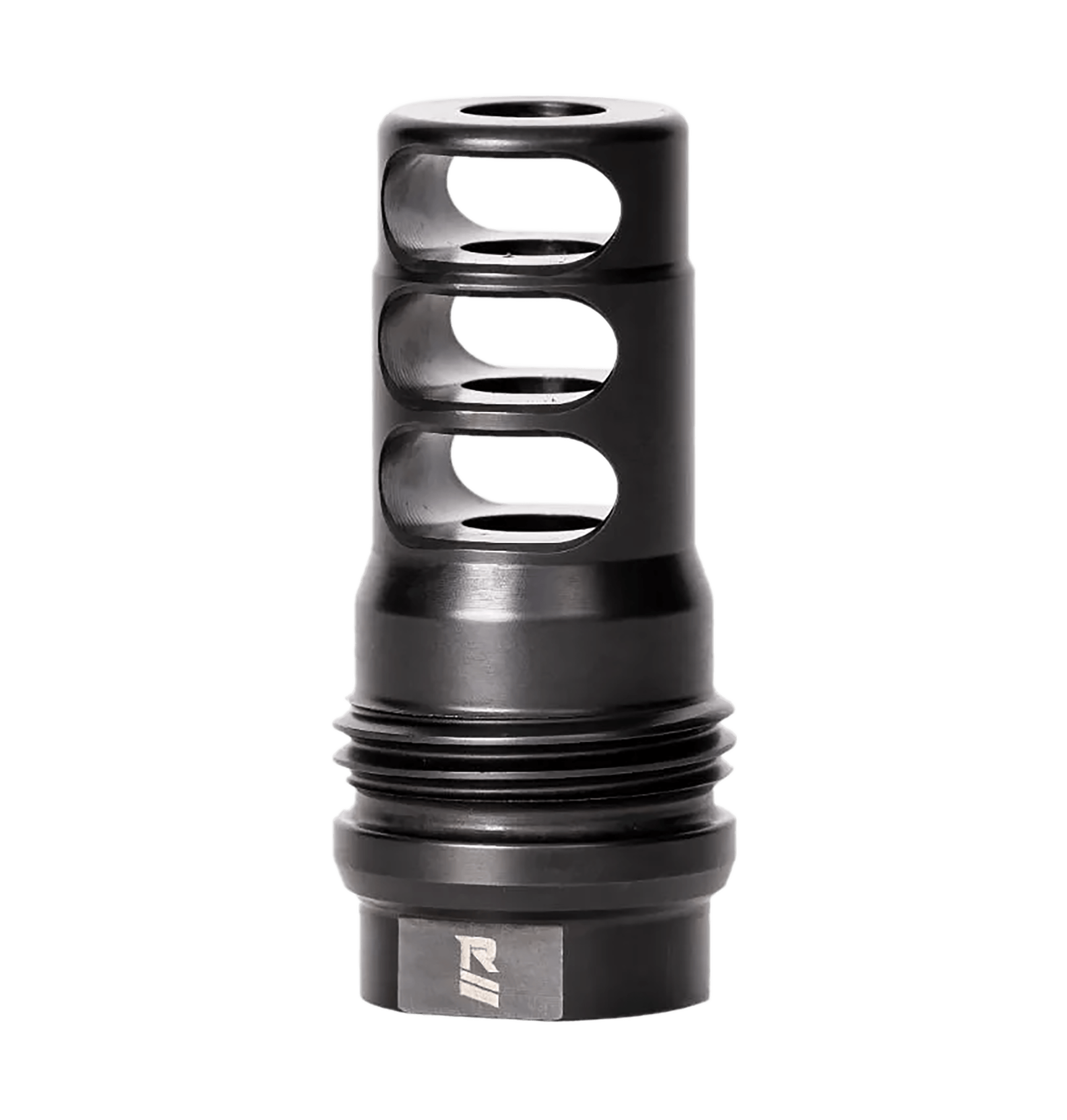 Rugged Suppressor MB011 3 Port Brake Black with 1/2"-28 tpi Threads & 2.16" OAL for 5.56x45mm NATO Radiant762 Surge762 Razor762 & Micro30 Suppressors