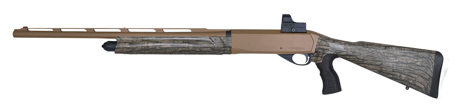 Girsan 390160 MC312 Gobbler 12 Gauge with 24" Barrel 3.5" Chamber 5+1 Capacity Bronze Cerakote Metal Finish & Camo Fixed Pistol Grip Synthetic Stock Right Hand (Full Size) Includes Red Dot - Image 2