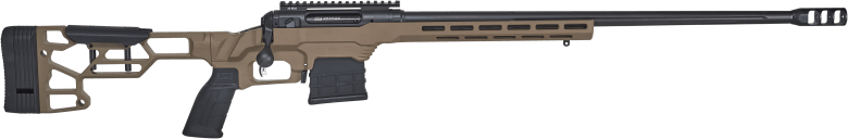 Savage Arms 57564 110 Precision 6.5 Creedmoor 10+1 24" Matte Black Rec/Barrel Flat Dark Earth Cerakote MDT LSS XL Chassis Polymer Grip