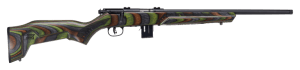 Savage Arms 96636 93R17 Minimalist 17 HMR Caliber with 10+1 Capacity  18" Barrel  Matte Black Metal Finish & Boyd's Minimalist Green Laminate Stock Right Hand (Full Size)