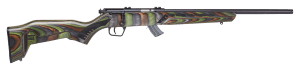 Savage Arms 26736 Mark II Minimalist 22 LR Caliber with 10+1 Capacity  18" Barrel  Matte Black Metal Finish & Boyd's Minimalist Green Laminate Stock Right Hand (Full Size)