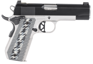 Dan Wesson 01825 V-Bob 45 ACP 8+1 4.25" Match Grade Barrel Stainless Steel Frame w/Beavertail Blued Serrated Stainless Steel Slide Black/Gray G10 Grip Includes 2 Magazines