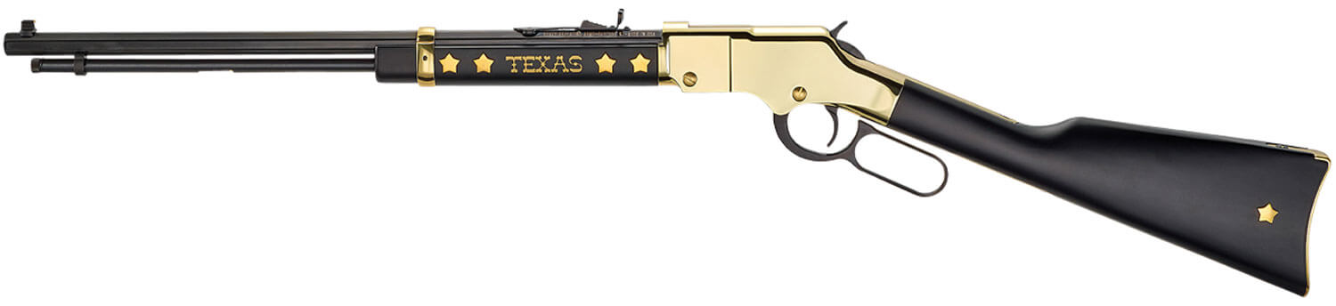 Henry H004TX Golden Boy Texas Tribute Full Size 22 Short 22 Long 22 LR 16 LR/21 Short 20" Blued Barrel Brasslite Metal Finish & American Walnut Stock Right Hand - Image 2