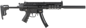 GSG GERGGSG1622ML GSG-16  Full Size 22 LR 22+1 16.25 Black Black Polymer Receiver Black Collapsible w/Storage Compartment Stock Right Hand"