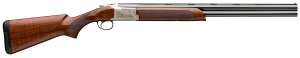 Browning 0182093005 Citori 725 Feather 12 Gauge 26 3" 2rd Blued Barrels Silver Nitride Finished High Relief Engraved Receiver Gloss Black Walnut Stock"