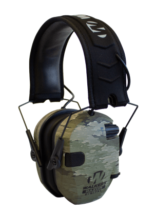 Walker's GWPDRSEMAIX Razor PRO Digital Electronic Muff Polymer 23 dB Over the Head ATAC-IX Camo/Black Adult