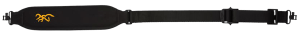Browning 12232099 Corporate Sling made of Black Foam with Rubber Backing  25.50"-39" OAL  Adjustable Design & Swivels for Rifle/Shotgun