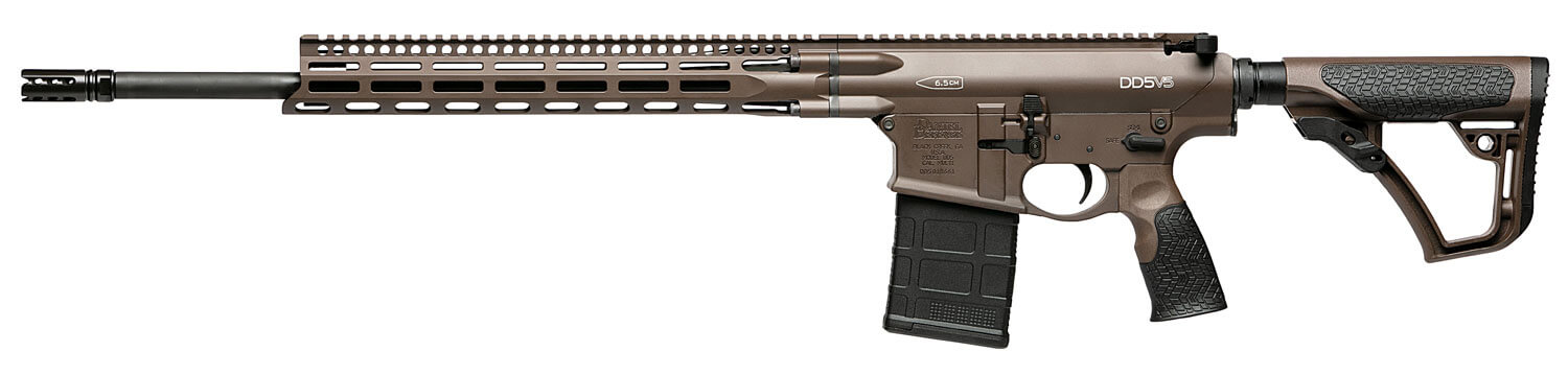 Daniel Defense 0216581690047 DD5 V5 Gen II 6.5 Creedmoor 20" 20+1 Mil-Spec Brown Cerakote 6 Position w/SoftTouch Overmolding Stock MLOK - Image 2