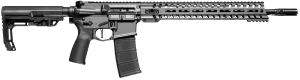 Patriot Ordnance Factory 01645 Minuteman Direct Impingement 5.56x45mm 30+1 16.50" Nitride Treated Threaded Barrel Tungsten Cerakote Receiver Synthetic 6 Position MFT Minimalist Stock