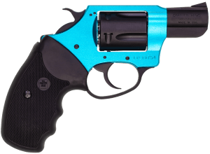 Charter Arms 53864 Undercover Lite Santa Fe Sky Small 38 Special 5 Shot 2" Black Stainless Steel Barrel & Cylinder Turquoise Aluminum Frame w/Black Finger Grooved Rubber Grip Exposed Hammer