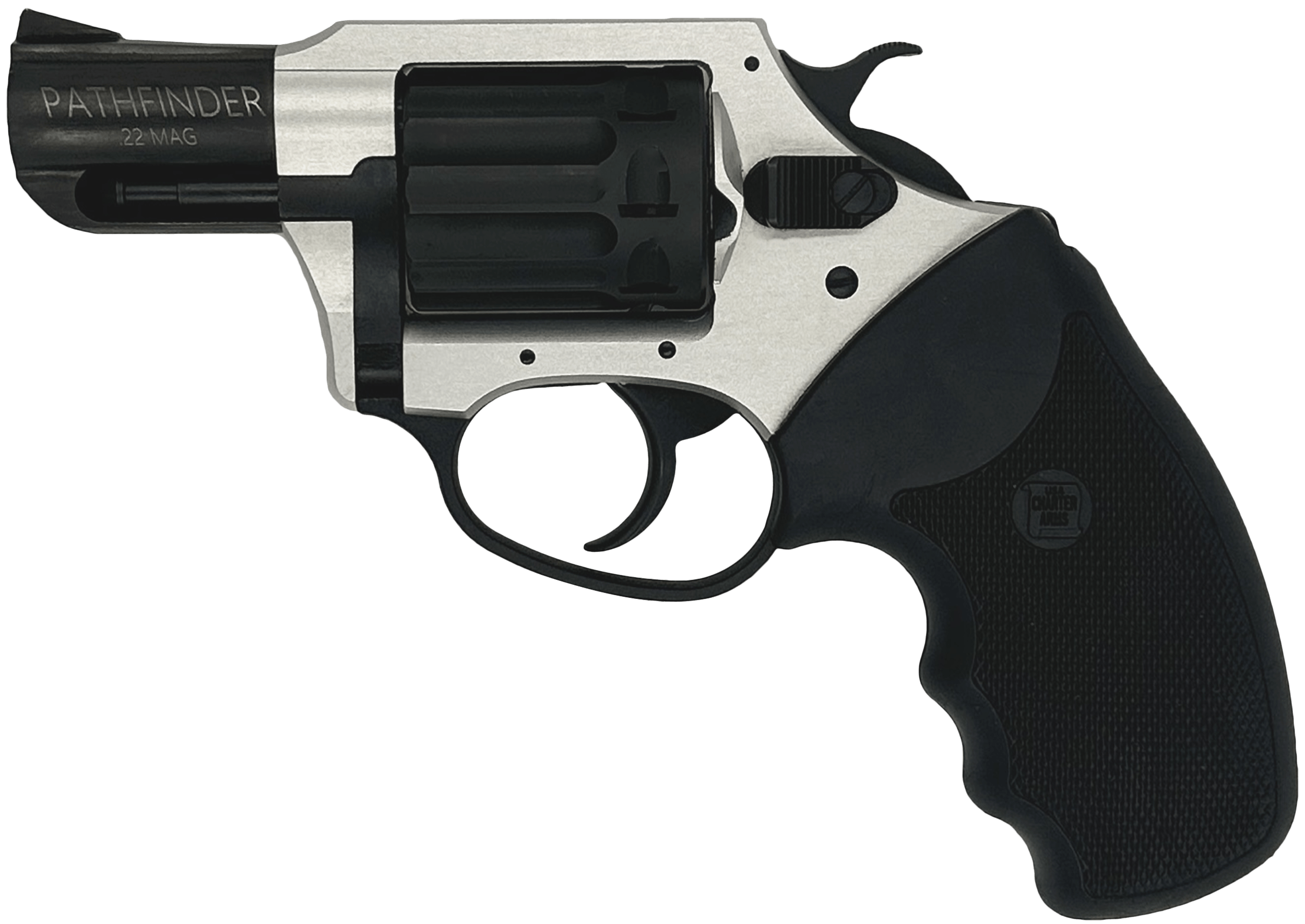 Charter Arms 52329 Pathfinder Lite 22 Mag 6 Shot 2" Black Passivate Stainless Steel Barrel & Cylinder Anodized Aluminum Frame w/Black Finger Grooved Rubber Grip Exposed Hammer