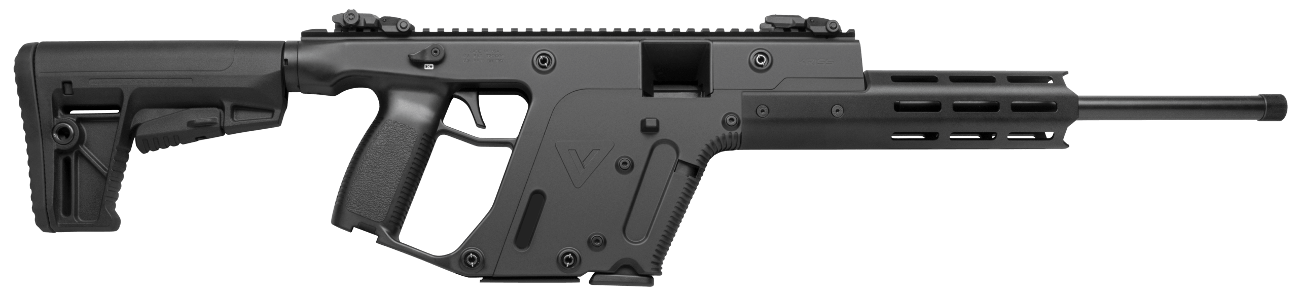Kriss USA KV22CBL00 Vector CRB Gen2 Full Size 22 LR 10+1 16" Black Chrome Moly Barrel Black Aluminum Receiver Black 6 Position Stock Right Hand