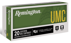 Remington Ammunition 23661 UMC Target 450 Bushmaster 260 gr Full Metal Jacket (FMJ) 20rd Box