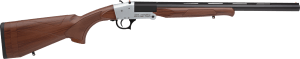Rock Island TK113 Traditional Single Shot 12 Gauge with 20" Black Parkerized Barrel  3" Chamber  1rd Capacity  Silver Anodized Metal Finish & Woodgrain Synthetic Stock Right Hand (Full Size)