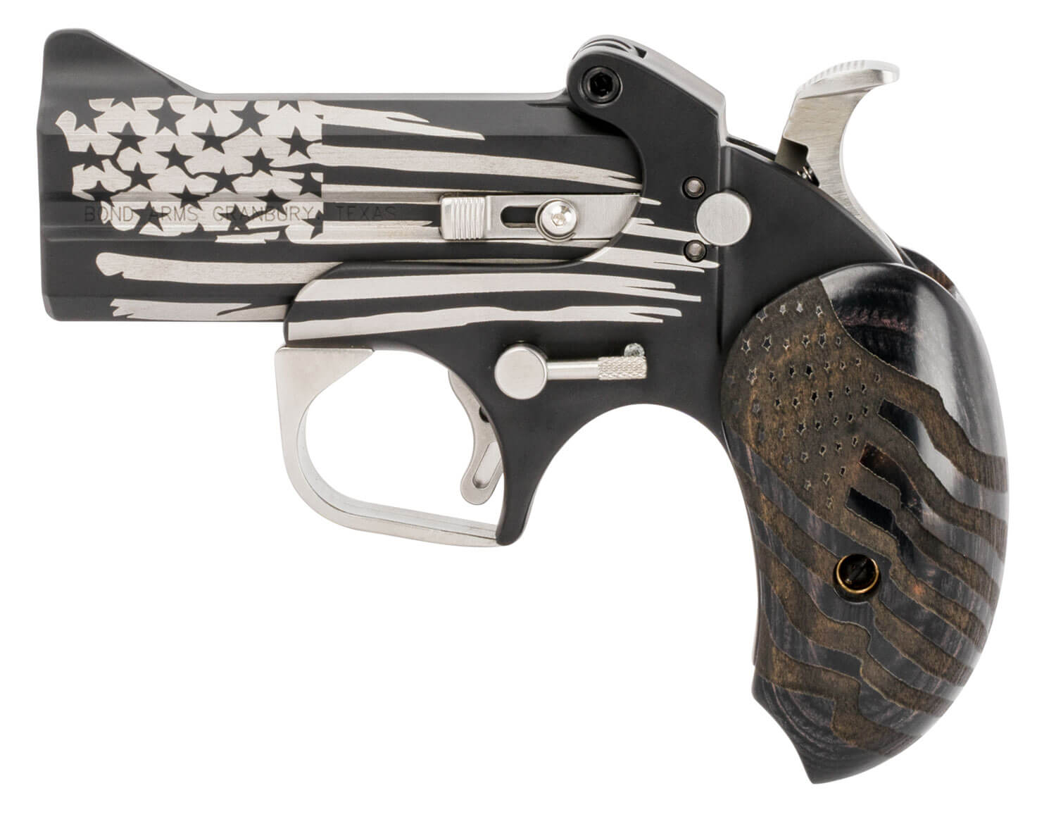 Bond Arms BAOG Old Glory 45 Colt (LC)/410 Gauge 3.50" 2 Round Black - Image 2