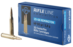 PPU PP2506H Standard Rifle 25-06 Rem 90 gr Hollow Point 20rd Box