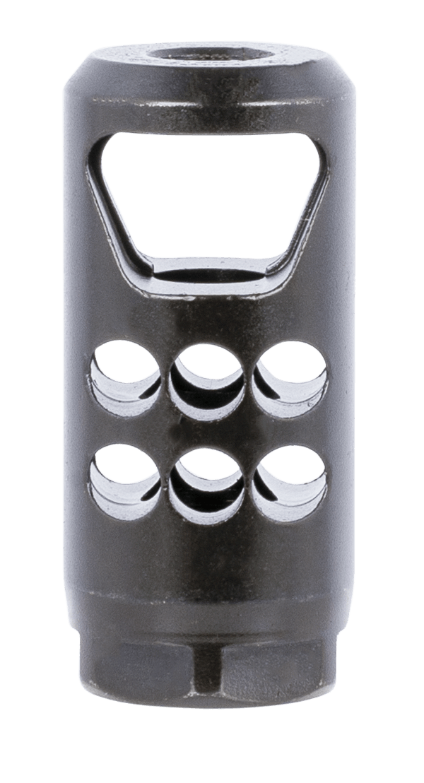 Ruger 90698 Hybrid Muzzle Brake 35 Caliber Black Matte Steel with 1/2"-28 tpi Threads 2.20" OAL & 1" Diameter
