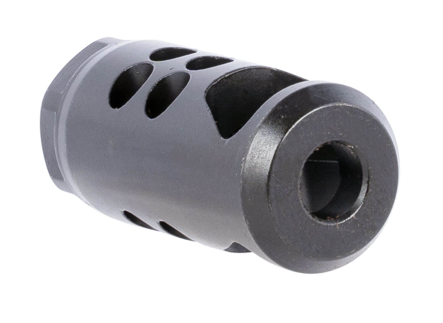 Ruger 90698 Hybrid Muzzle Brake 35 Caliber Black Matte Steel with 1/2"-28 tpi Threads 2.20" OAL & 1" Diameter - Image 2