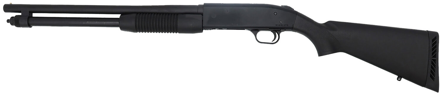 Mossberg 50698 590 Persuader 20 Gauge 6+1 3" 18.50" Cylinder Bore Barrel Matte Blued Metal Finish Drilled & Tapped Receiver Synthetic Stock - Image 2
