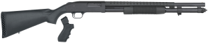 Mossberg 50694 590 Persuader 12 Gauge 8+1 3" 20" Cylinder Bore Heat-Shield Barrel Matte Blued Metal Finish Drilled & Tapped Receiver Synthetic Stock Includes Cruiser-Style Pistol Grip Conversion Kit