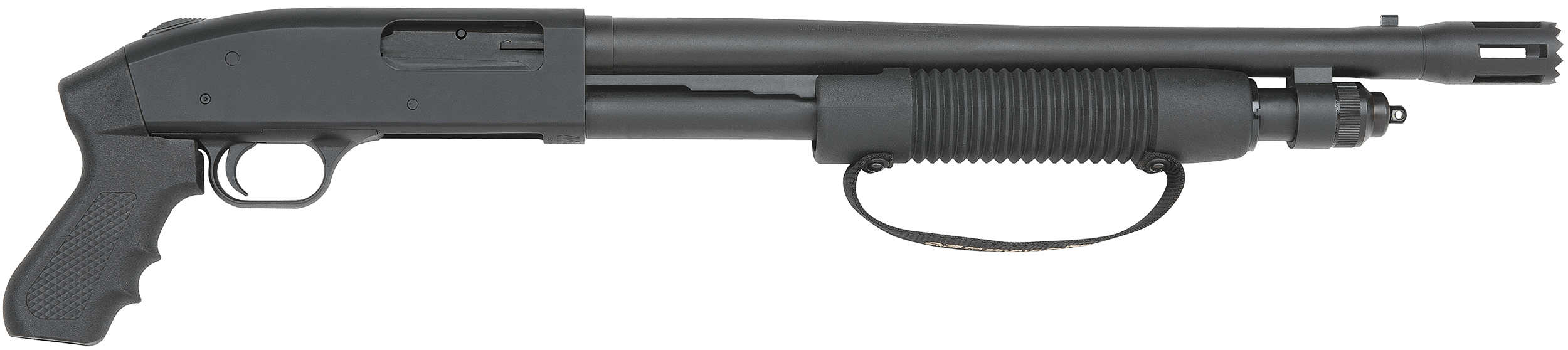 Mossberg 50697 590 Cruiser 12 Gauge 6+1 3" 18.50" Stand-Off Barrel Dual Extractors Matte Blued Metal Finish Synthetic Pistol Grip Stock