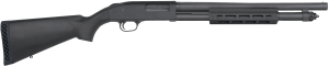 Mossberg 50766 590A1 Tactical 12 Gauge 6+1 3" 18.50" Heavy Cylinder Bore Barrel Parkerized Finish Drilled & Tapped Receiver Mil-Spec Construction w/Metal Trigger Guard & Safety Synthetic Stock w/M-LOK Forend
