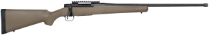 Mossberg 28090 Patriot Predator 6.5 PRC 4+1 24" Threaded/Fluted Barrel w/11ᄚ Match Crown Matte Blued Metal Finish Spiral-Fluted Bolt Top Mount Picatinny Rail Flat Dark Earth Synthetic Stock Drop Box Magazine Optics & Suppressor Ready