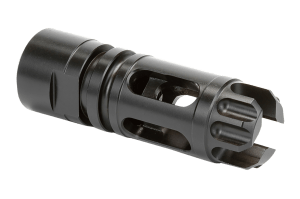 Griffin Armament XHP762FCM Gate-LOK Flash Comp Black Nitride 17-4 Stainless Steel with 5/8"-24 tpi Threads 2.77" OAL & .863" Diameter for 30 Cal 30SD M4SD Silencers & QD Blast Shield