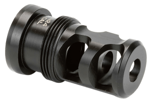 Griffin Armament TMPB30C5824 Paladin 2 Port Taper Mount Black Melonite QPQ 17-4 Stainless Steel with 5/8"-24 tpi Threads 1.88" OAL & 1.07" Diameter for 30 Cal