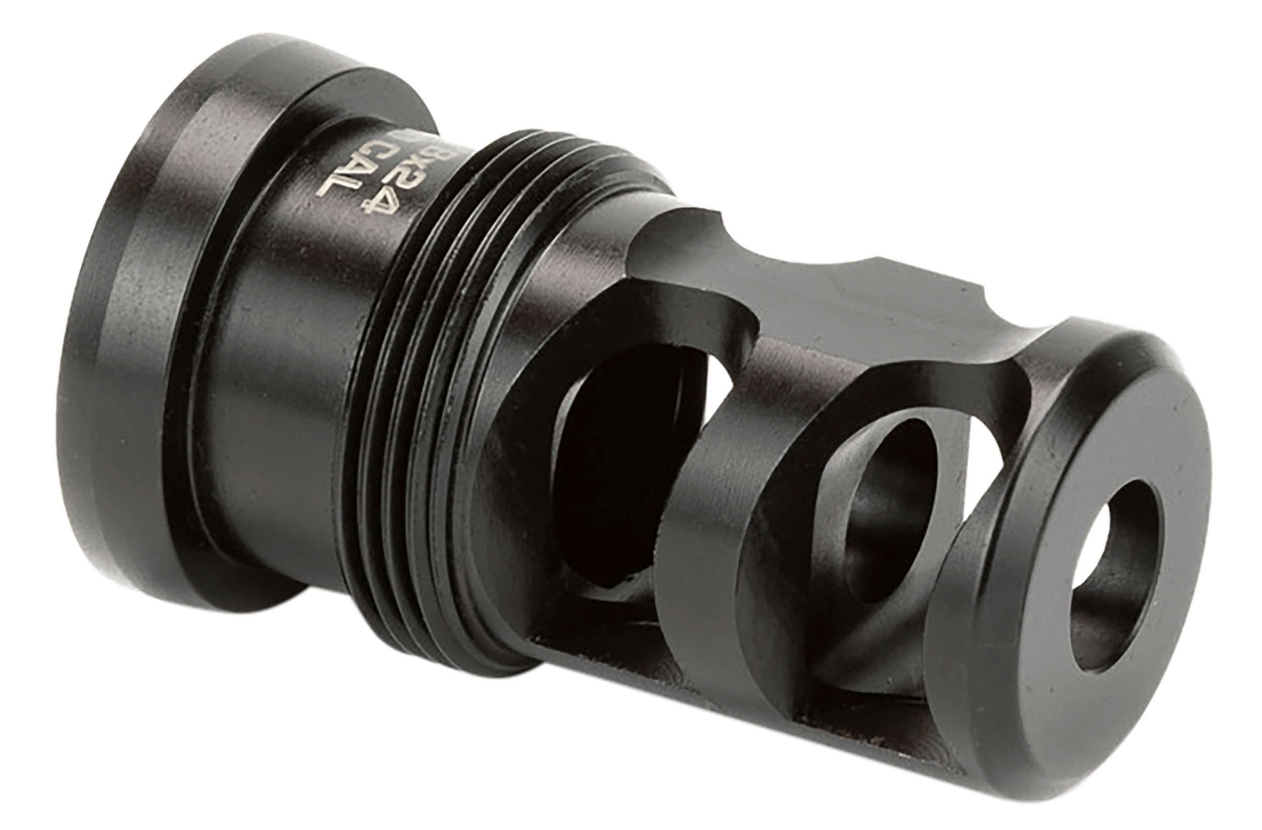 Griffin Armament TMPB65MM5824 Paladin 2 Port Taper Mount Black Melonite QPQ 17-4 Stainless Steel with 5/8"-24 tpi Threads 1.88" OAL & 1.07" Diameter for 6.5mm