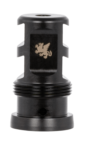 Griffin Armament TMPB22C1228 Paladin 2 Port Taper Mount 22 Cal 1/2"-28 tpi 1.88" 17-4 Stainless Steel Black Melonite QPQ