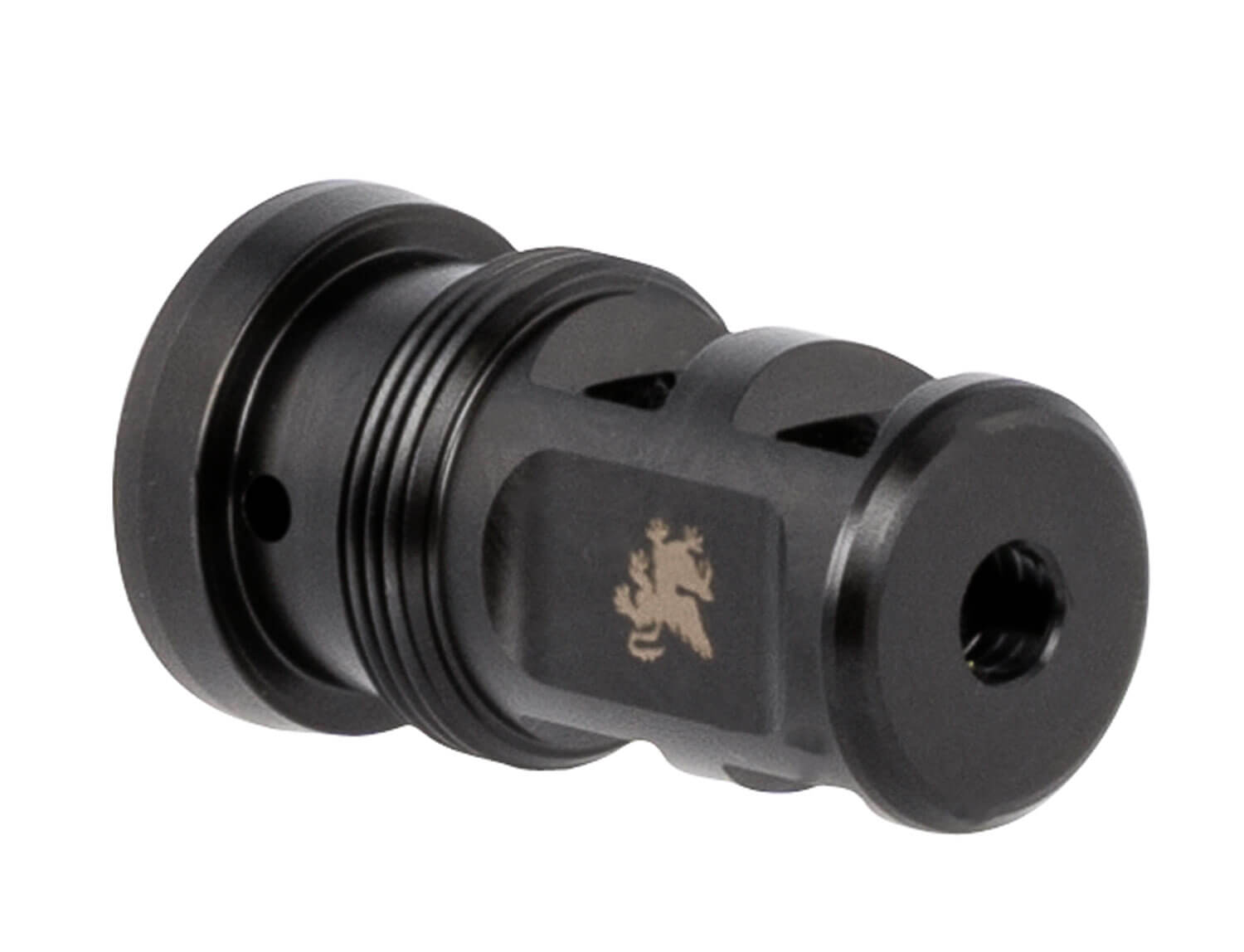 Griffin Armament TMPB22C1228 Paladin 2 Port Taper Mount 22 Cal 1/2"-28 tpi 1.88" 17-4 Stainless Steel Black Melonite QPQ - Image 2