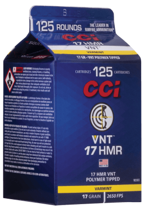 CCI 923CC VNT Rimfire 17HMR 17gr Varmint Tipped 125rd Box