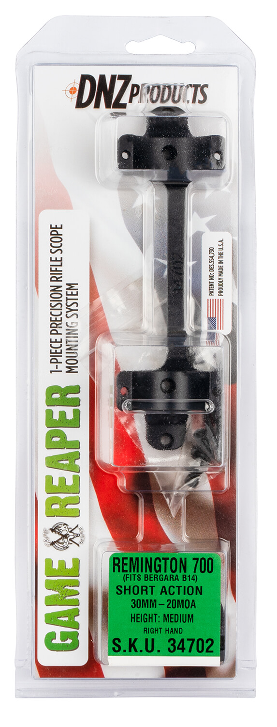DNZ 34702 Game Reaper-Remington Scope Mount/Ring Combo Matte Black - Image 2
