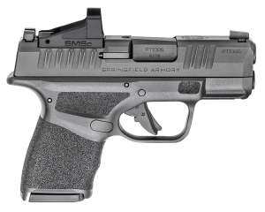Springfield Armory HC9319BOSPSMSC Hellcat Micro-Compact OSP 9mm Luger 3" 11+1 13+1 Black Black Melonite Steel Slide Adaptive Textured Black Polymer Grip Includes Shield SMSc