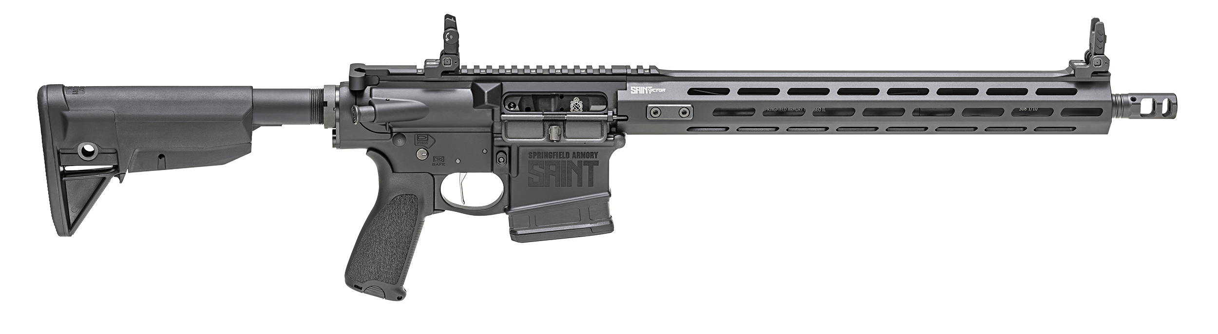 Springfield Armory STV916308BLC SAINT Victor 308 Win/7.62x51mm 10+1 16" Black Melonite Steel Barrel Black Hard Coat Anodized Picatinny Rail Aluminum Receiver M-LOK Handguard Black Synthetic BCM Gunfighter SOPMOD Stock BCMGunfighter Mod 3 Grip